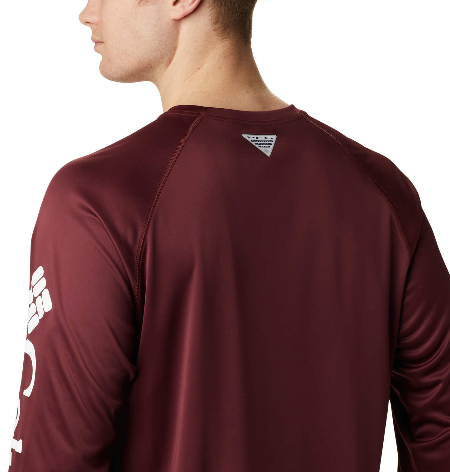 Columbia Maroon ATM Terminal Tackle Long Sleeved Tee - TXAG Store 