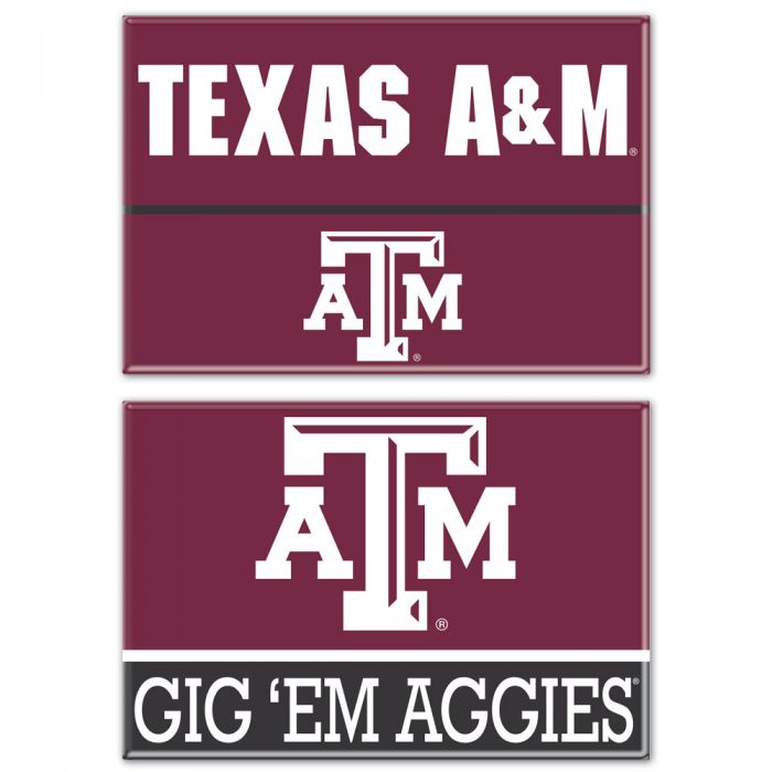 Texas A&M Rectangle Magnet - 2 Pack - TXAG Store 
