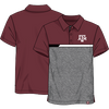 Texas A&M Poly Polo - Maroon & Grey  ***