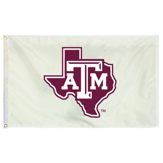 3X5 Durawave Lone Star Flag (White) - TXAG Store 