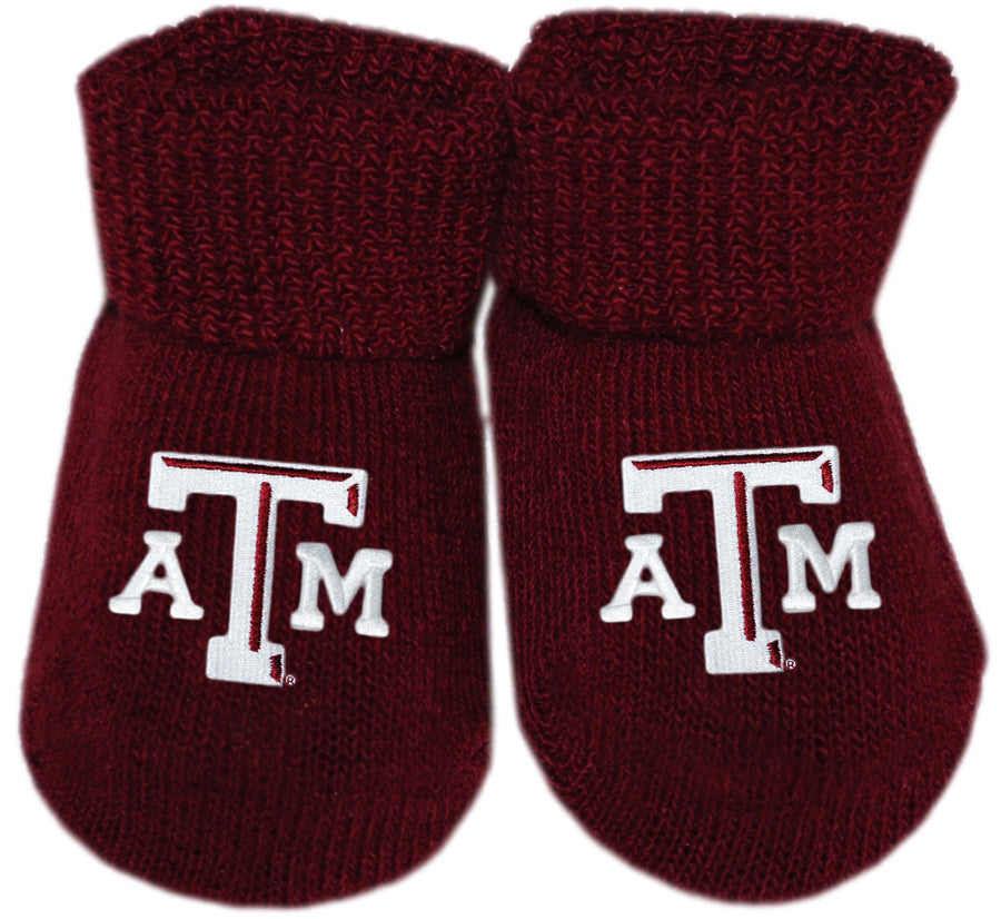 INFANT Texas A&M Baby Booties - TXAG Store 