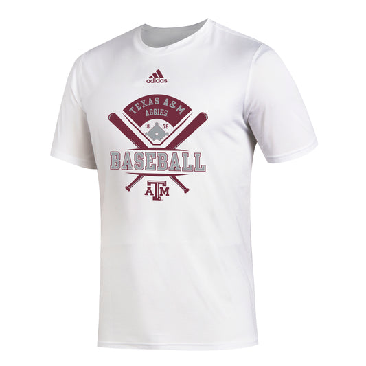 Aggie Baseball Tee - Creator White***