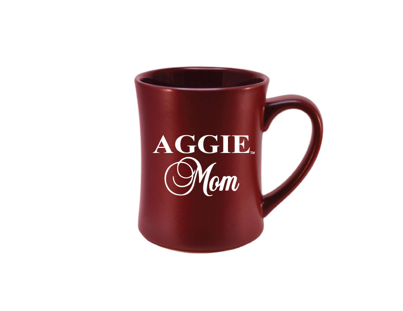 16 oz. maroon Aggie Mom mug - TXAG Store 