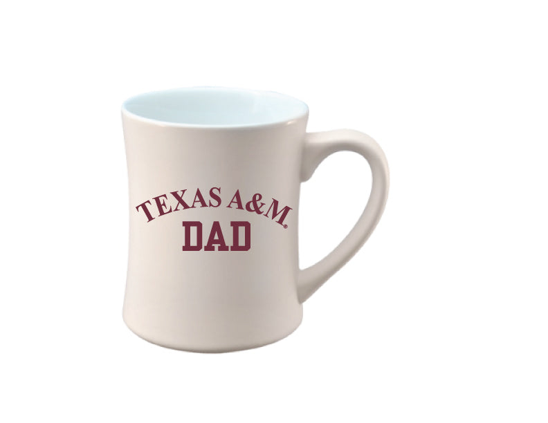 16 oz. White Texas A&M Dad Mug - TXAG Store 