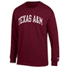 Texas A&M Arch Champion L/S Tee - Maroon