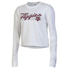 Texas A&M Long Sleeved Crop Boyfriend Tee - White ***