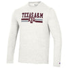 Texas A&M Men's Triumph L/S Tee - Alabaster White  ***