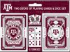 Texas A&M 2 Pack Cards & Dice Set