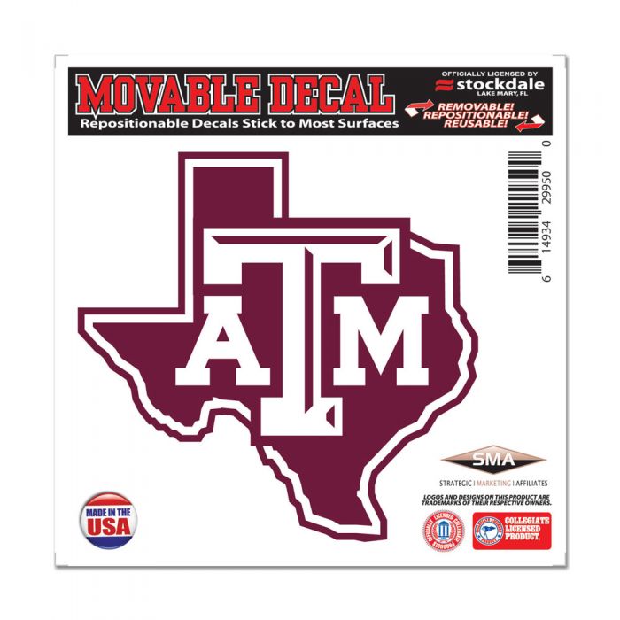 Texas A&M Multi Surface Decal - 6"x6" - TXAG Store 